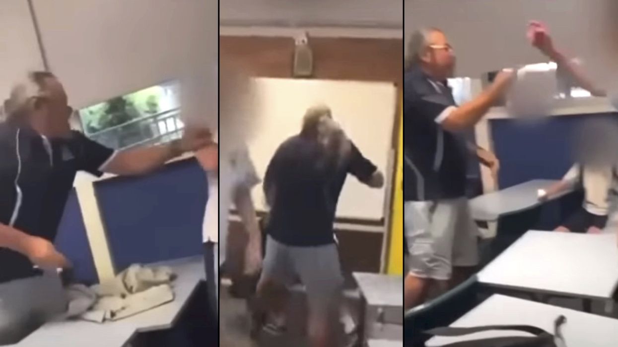 Students defend 62-year-old art teacher arrested for punching student during wild brawl at Australian high school