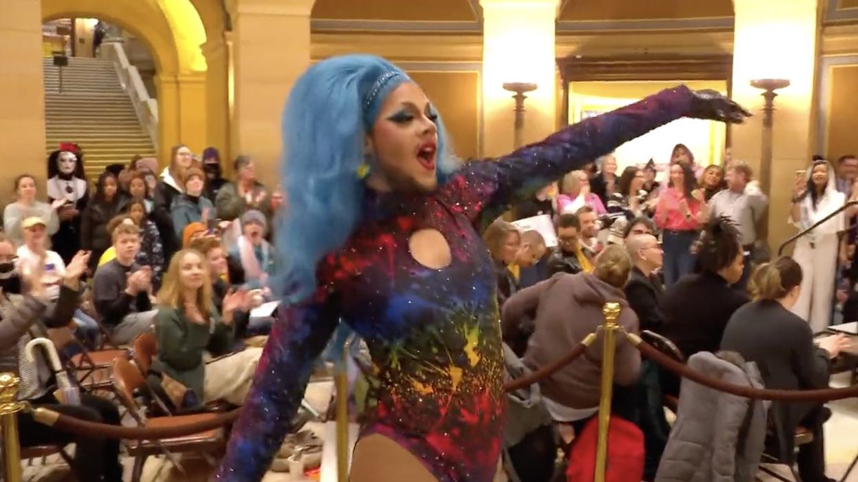 Video: Drag queen performs in Minnesota state Capitol rotunda for cheering crowd celebrating Transgender Day of Visibility