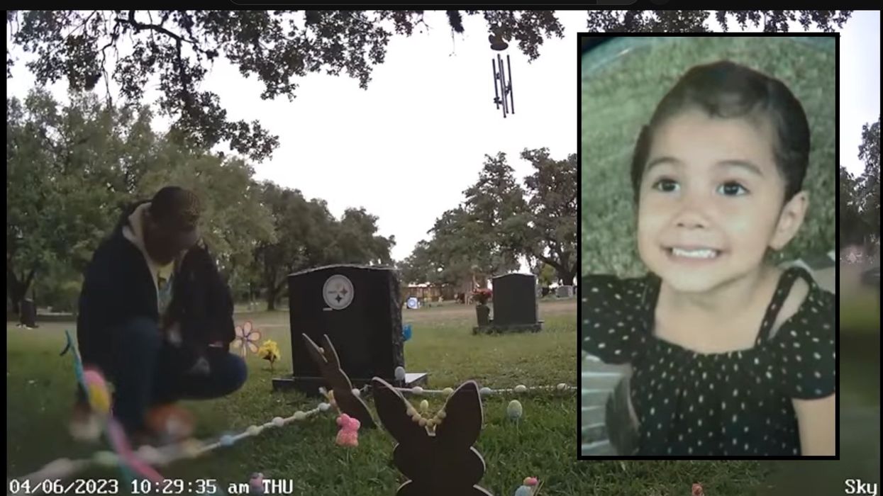 Mom set up hidden camera to catch a man who had been stealing toys from the grave of her daughter