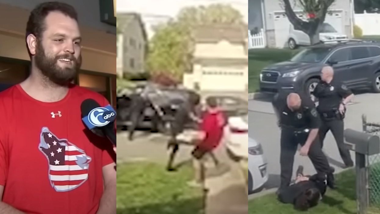 Video shows delivery man trip suspect and help cops capture alleged car thieves, all without dropping the pizza