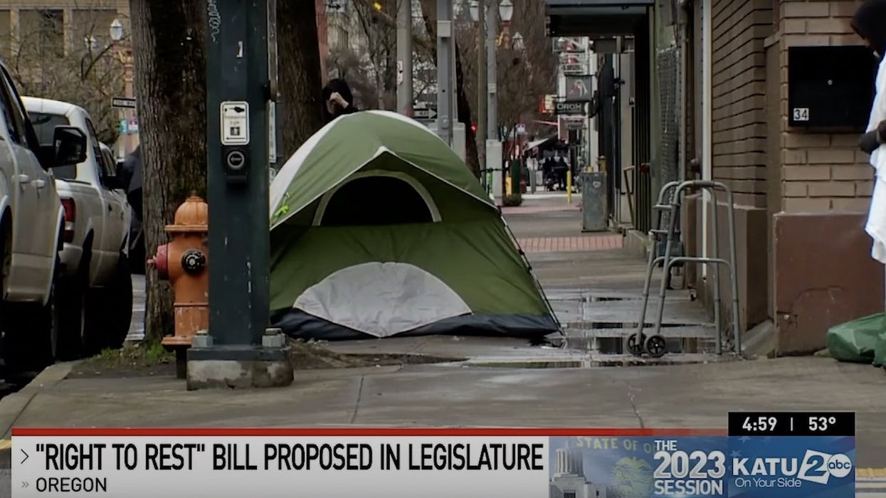 Oregon 'Right to Rest Act' would let homeless treat tents on public sidewalks as private residences — and sue for $1,000 if 'harassed'