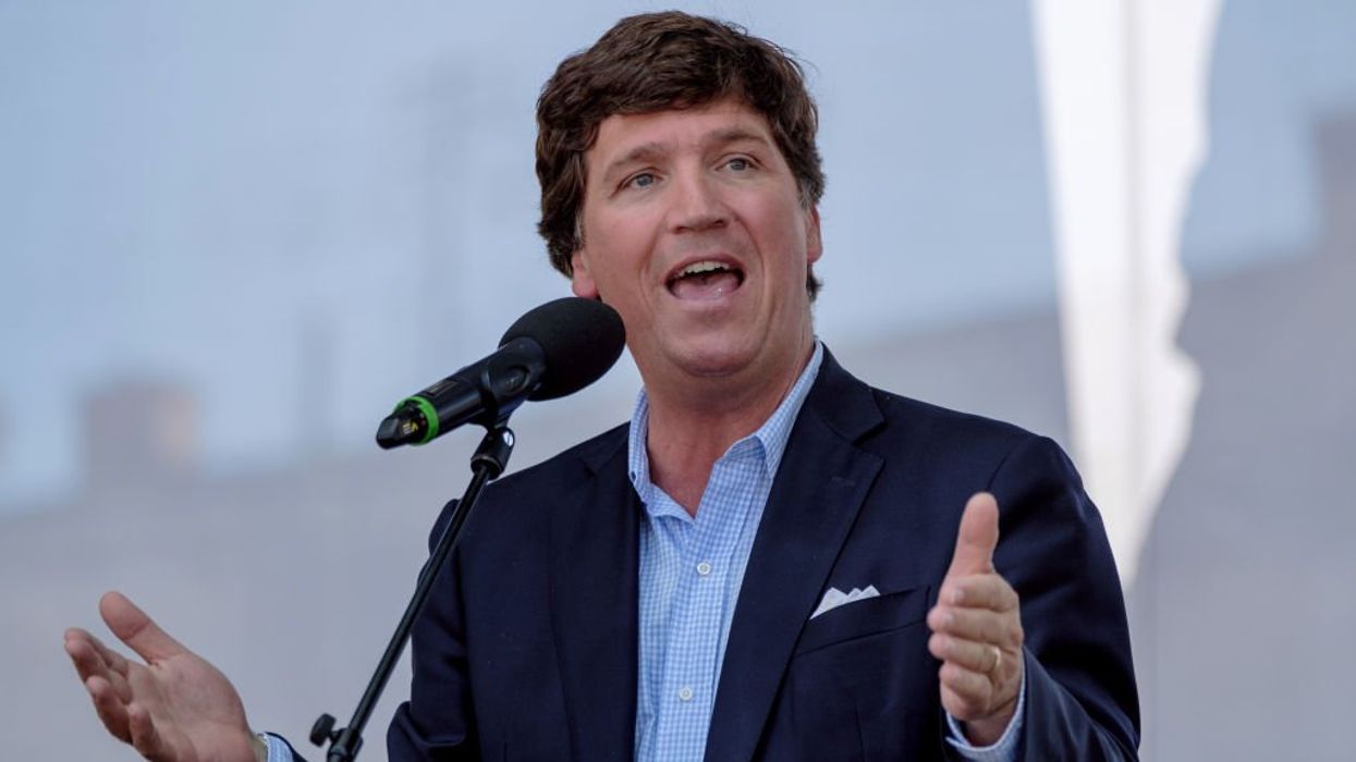 'Retirement is going great so far': Tucker Carlson briefly speaks to reporter