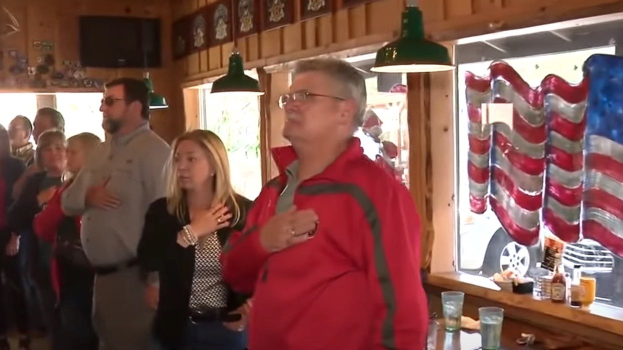 Viral TikTok video shows Americans singing the national anthem at a restaurant in California, and liberals are 'terrified'