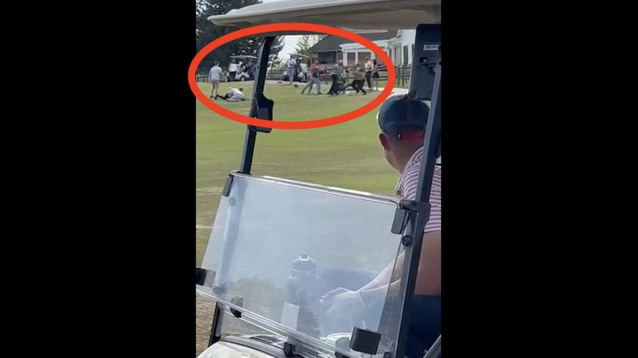 Video: Golfers who reportedly are former MMA fighters brawl with crew of apparently angry dads. The dads don't fare too well.