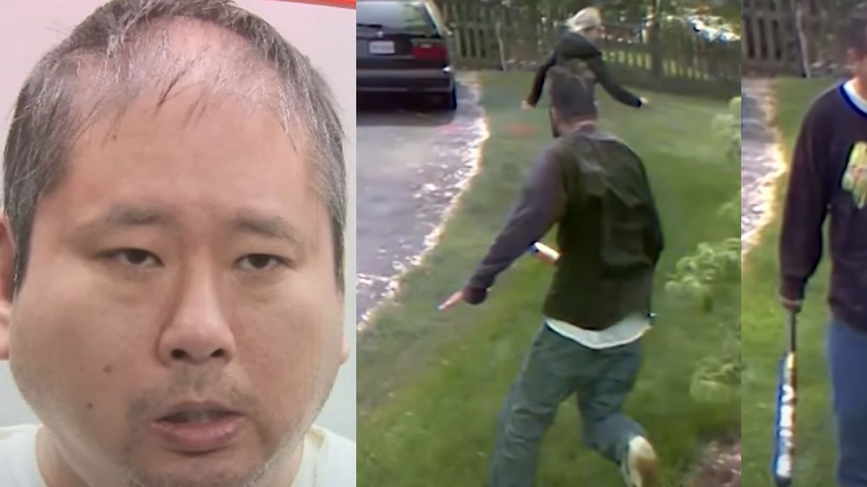 VIDEO: Man who allegedly attacked Democrat's staffers also charged with a hate crime after chasing a white woman with a bat