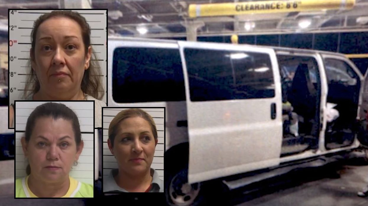 Three caretakers charged with 'horrific' torture of disabled woman who died after being found in a van bound for Mexico