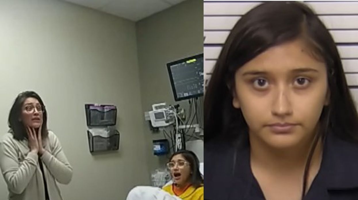 Bodycam video reveals shocking moment police confront teen over dead baby found in hospital trash can. Now she's charged with first-degree murder.