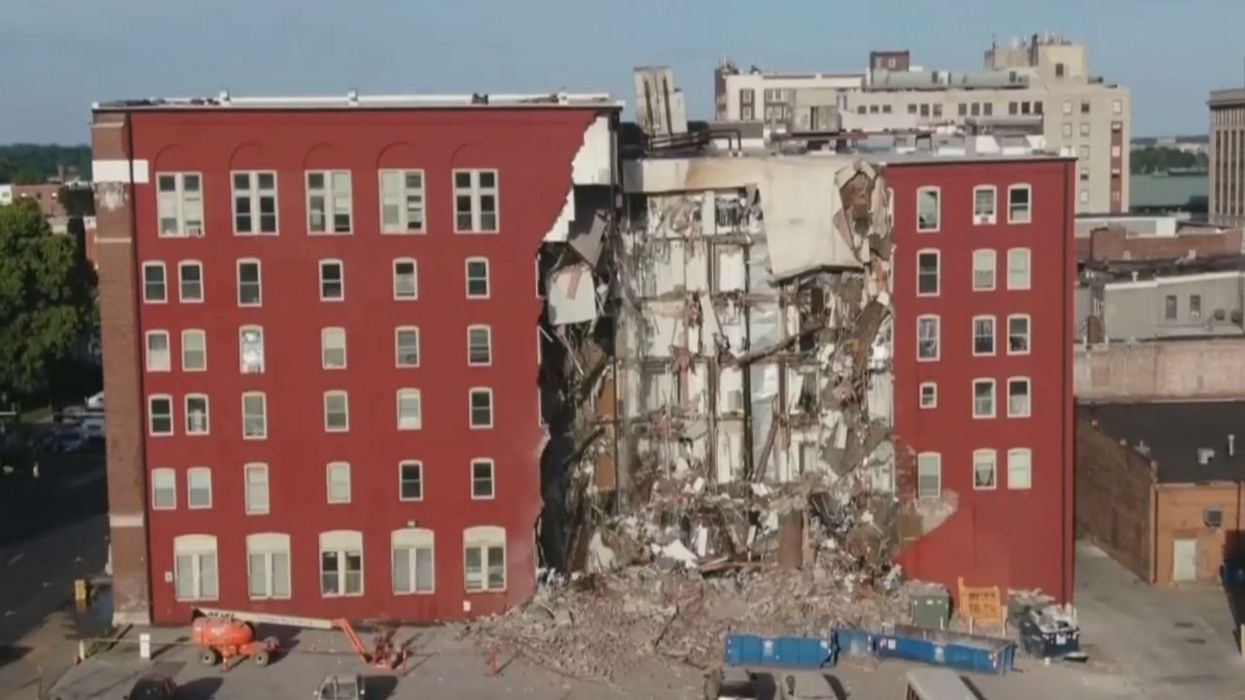 'Everything fell on top of me, and I barely made it out the door': 6-story apartment building partially collapses, injuring at least 8 — rescue operation ongoing