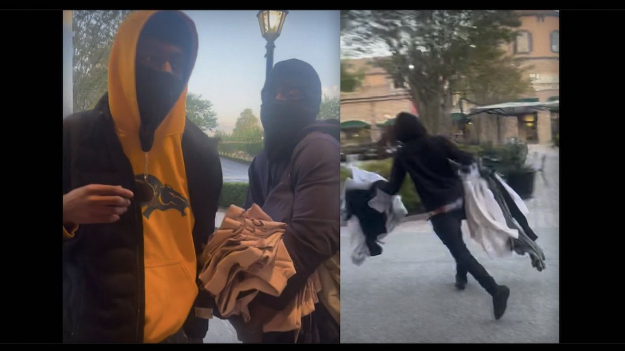 Employees say they were fired after calling police on masked crooks caught on video swiping items from Lululemon store (UPDATE)