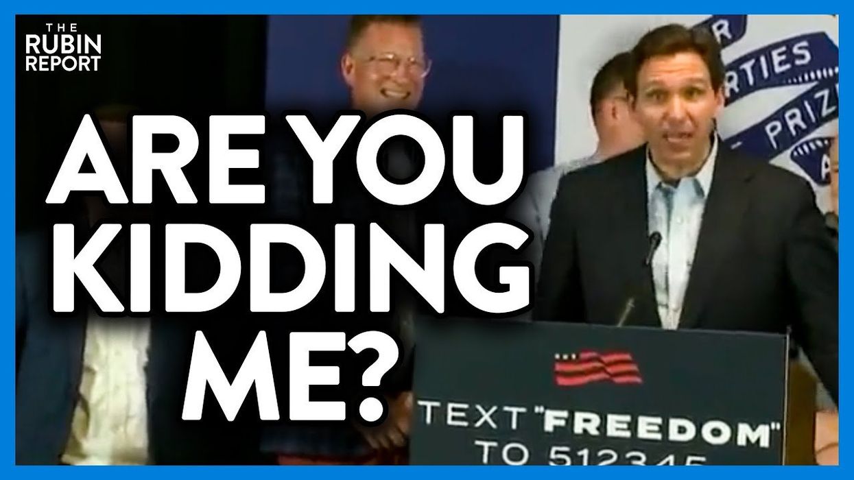 Reporter gets DeSantis to react to Trump insult & his answer is perfect