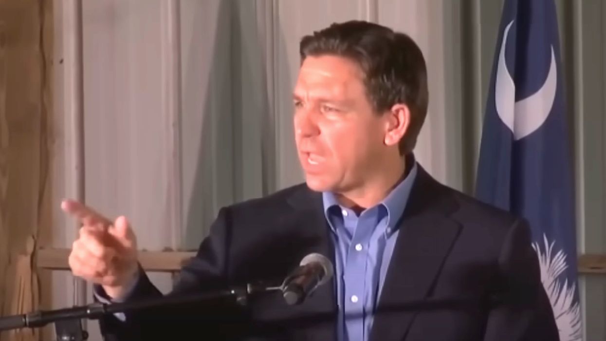 Ron DeSantis obliterates heckler who yelled 'f***ing fascist' during rally: 'We’re not letting them indoctrinate our kids!'