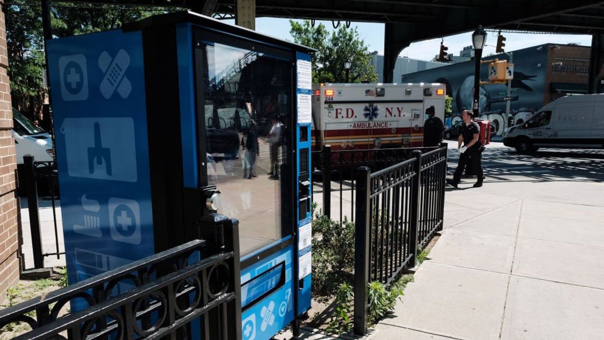 New York City unveils new vending machines with drug pipes, Narcan, and 'safer sniffing' kits