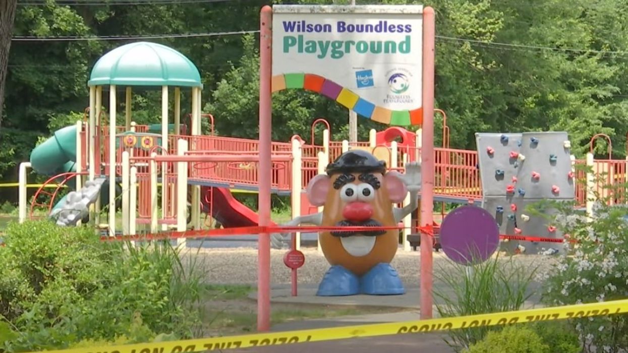 'Mommy, it hurts, it hurts': Toddlers suffer chemical burns after suspects pour acid on slides in Massachusetts playground