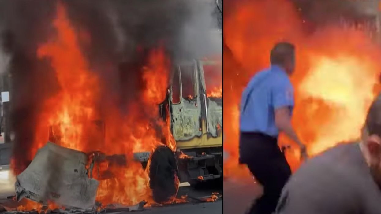 Truck explodes after catching fire in NYC as news crew records video, witnesses said 911 calls went unanswered