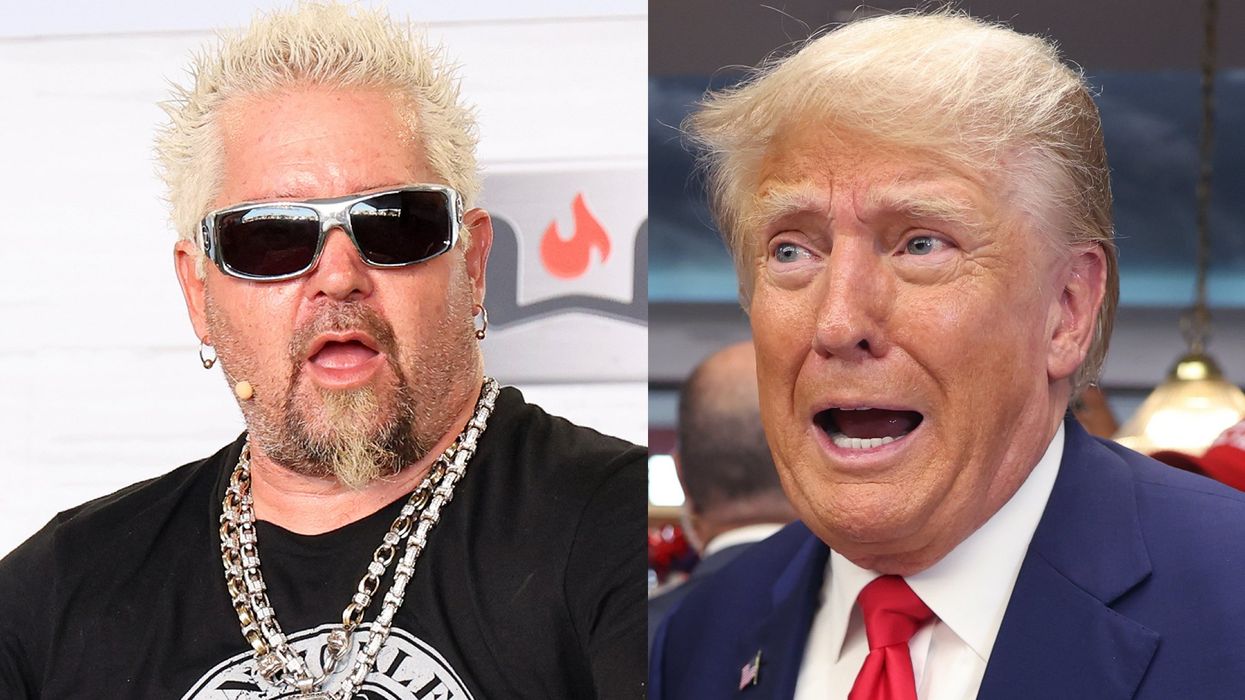 Liberals are lashing out at Guy Fieri after he was photographed with Donald Trump at UFC event