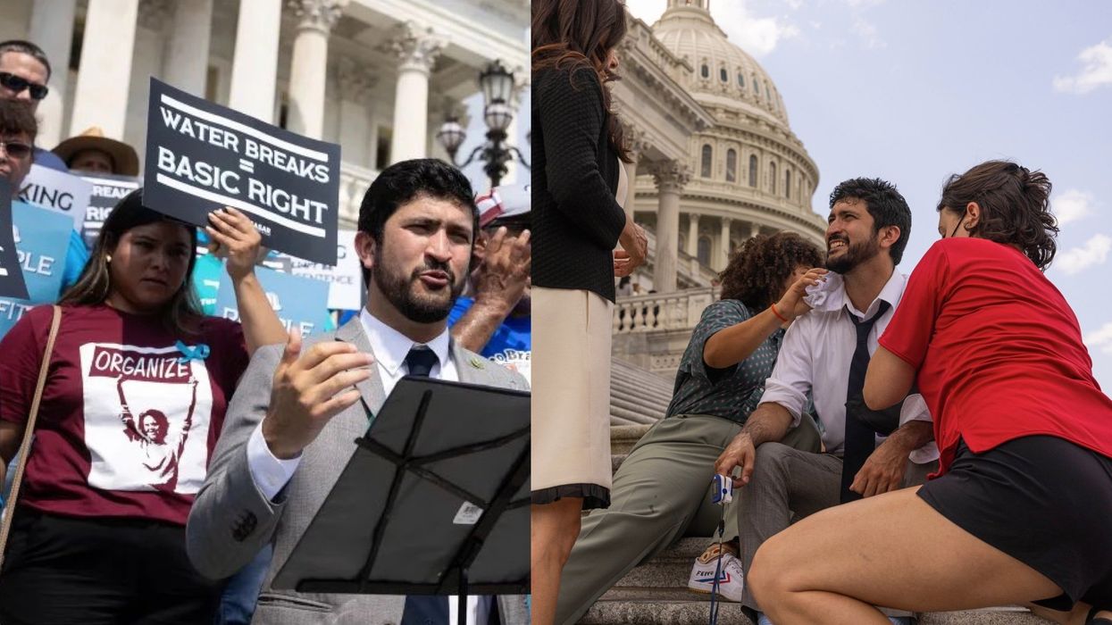 Democrat politician ridiculed after surviving grueling 'thirst strike' that lasted 8 hours and was monitored by nurses