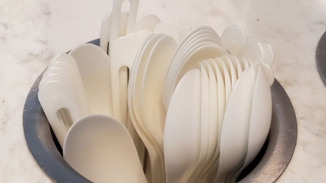 New York will ban single-use plastic silverware beginning Monday