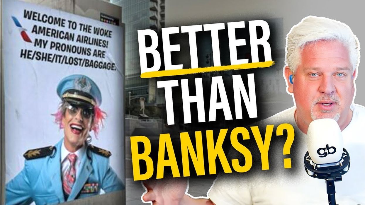 Guerilla street artist TROLLS woke American Airlines with brilliant and hilarious artwork