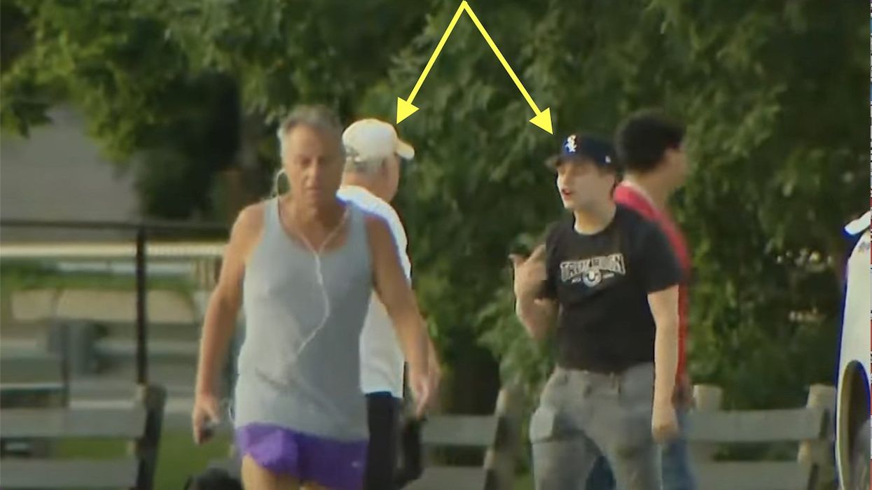 Punk caught on video taking swing at much older man in Chicago — but victim doesn't back down an inch, says he tried to stop suspect's troublemaking