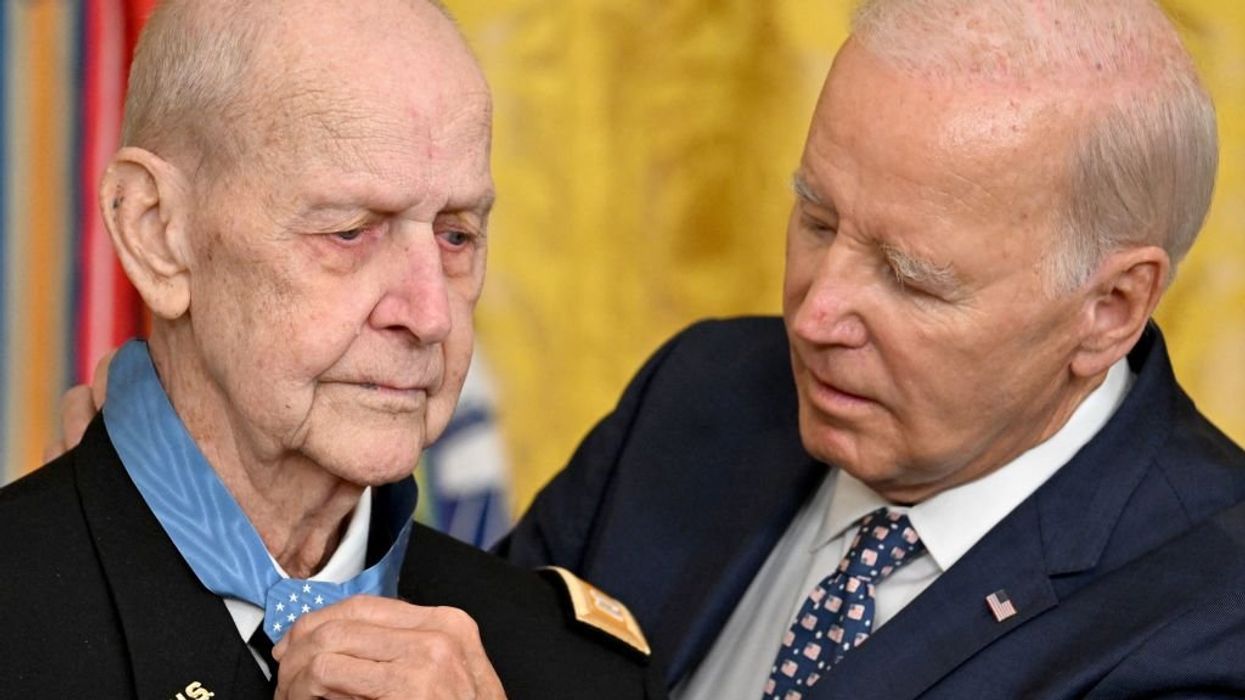 Jean-Pierre said Biden would mask indoors when near other people — but then the president awarded the Medal of Honor while maskless