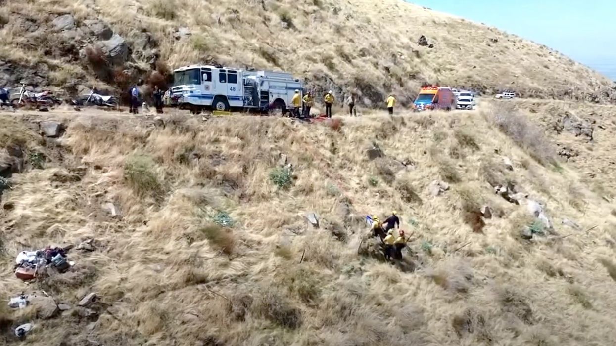 Man injured and trapped for 5 days after driving his truck off a cliff 100 feet into a ravine in California