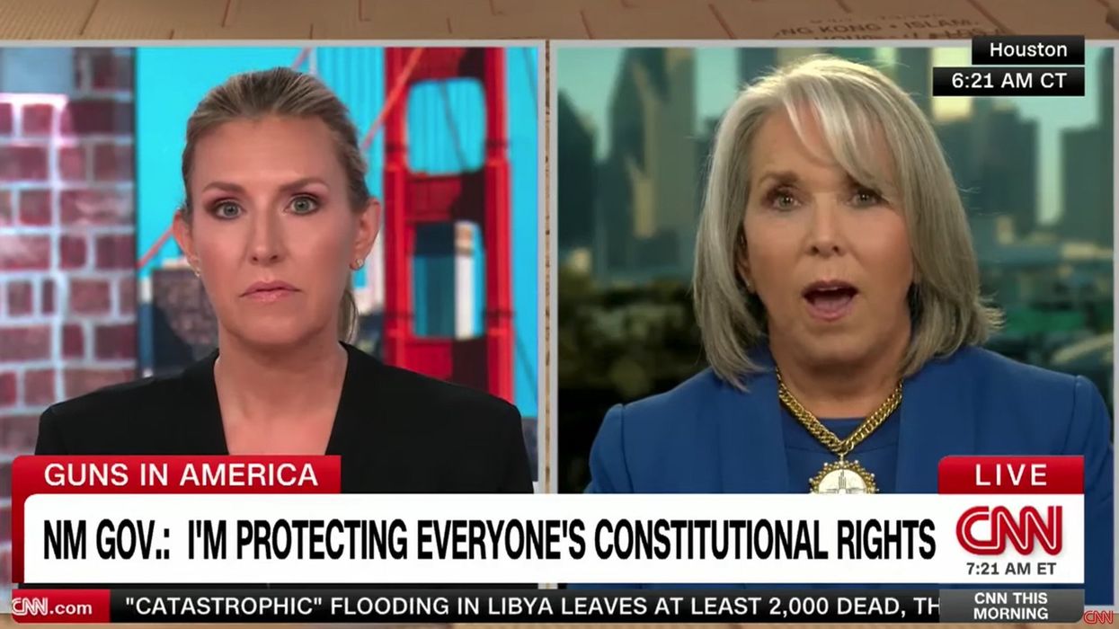 CNN host pulls out New Mexico Constitution when governor insists she has right to suspend gun rights: 'Where is the right?'