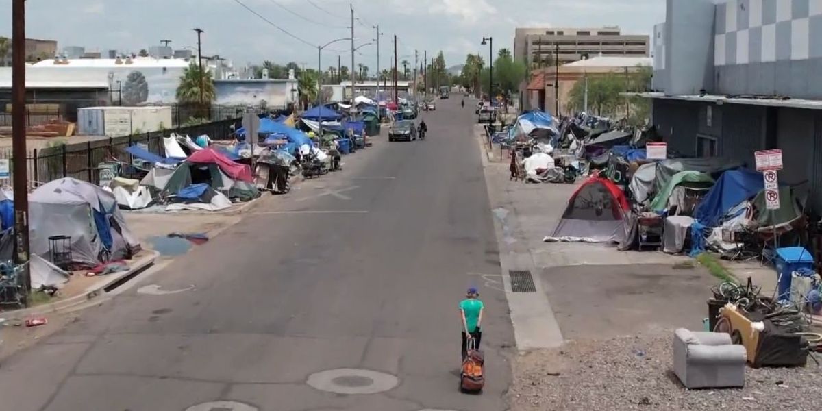 Phoenix Library Homless Judge orders Phoenix's largest homeless encampment to be permanently ...