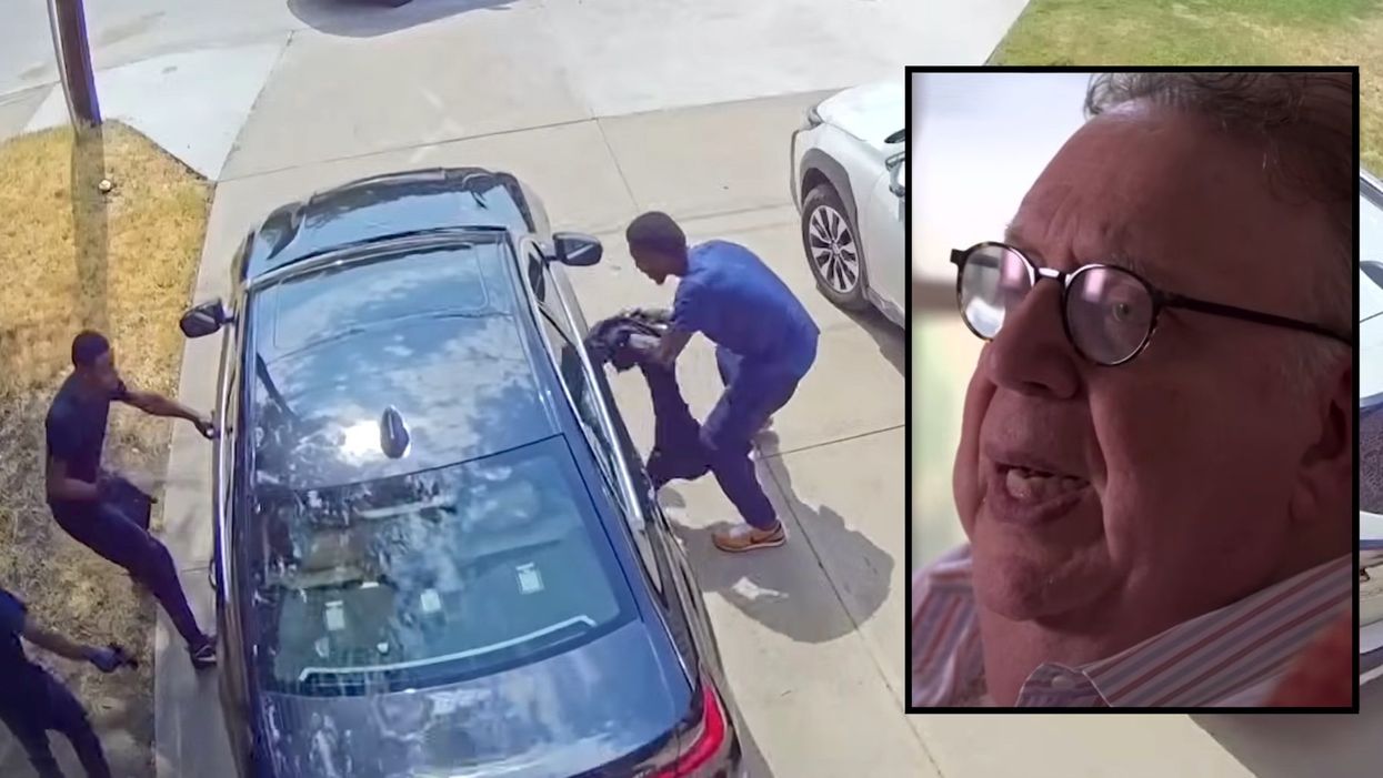 Terrifying security video shows 3 armed suspects ambushing Dallas man and his stepson in their driveway