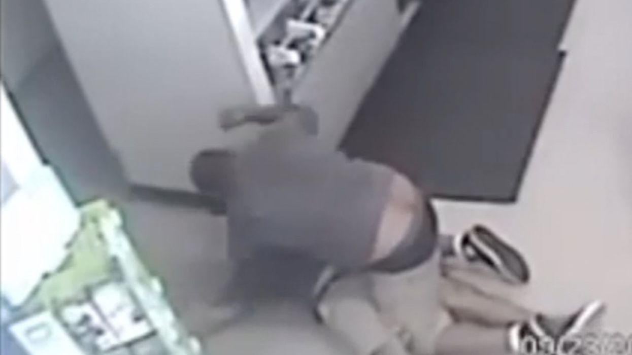 Thug with long rap sheet attacks 64-year-old ex-girlfriend in convenience store; when good Samaritan tries to intervene, attacker beats him unconscious: Authorities