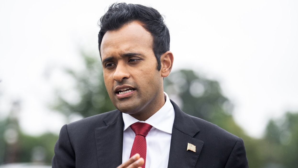 Vivek Ramaswamy says protesters rammed their car into his after he debated them at campaign stop