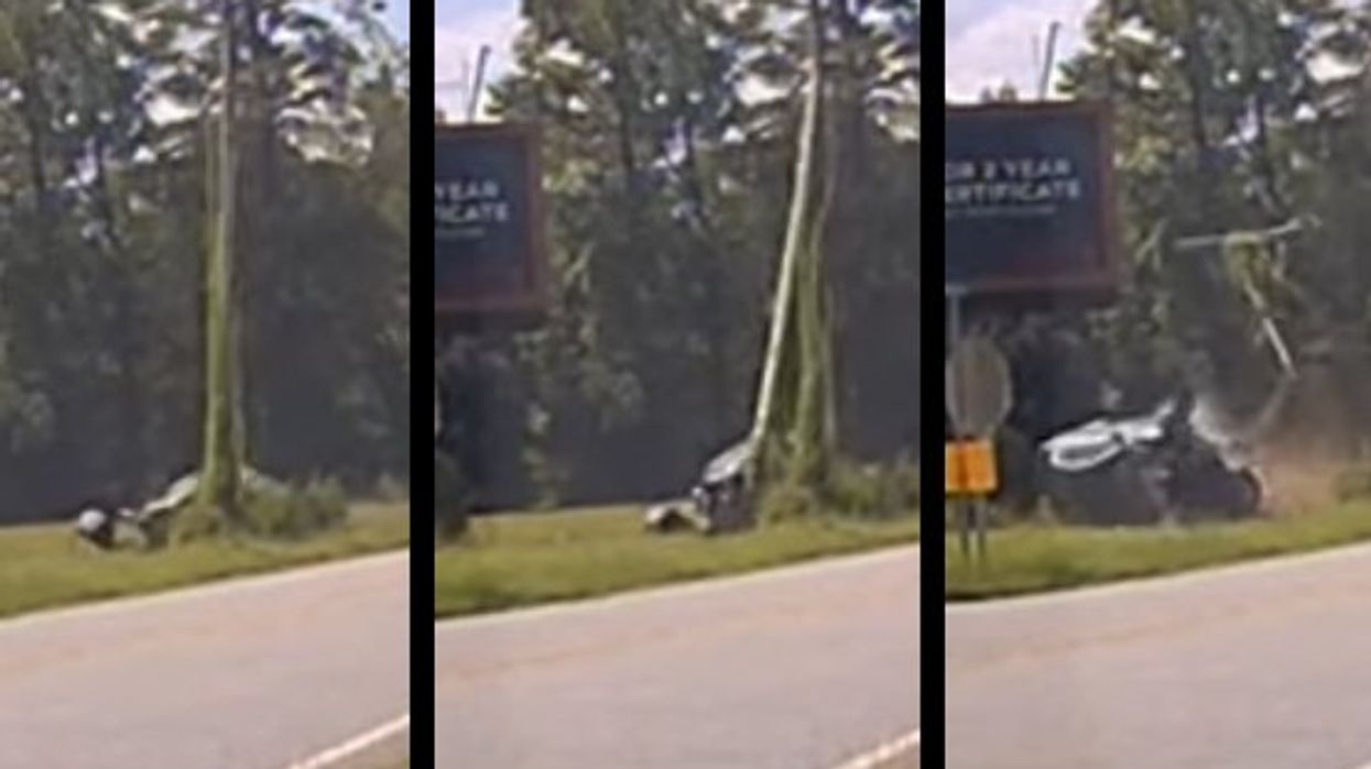 Video shows deputy narrowly dodge death by dropping under suspect's crashing car: 'Talk about nine lives'