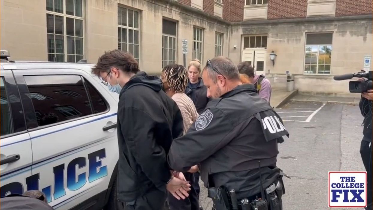 Police detain angry leftists protesting Riley Gaines' Real Women's Day event at Penn State