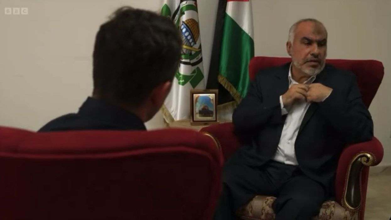 Hamas spokesman rips off mic, storms out of interview when BBC reporter confronts him with all the right questions