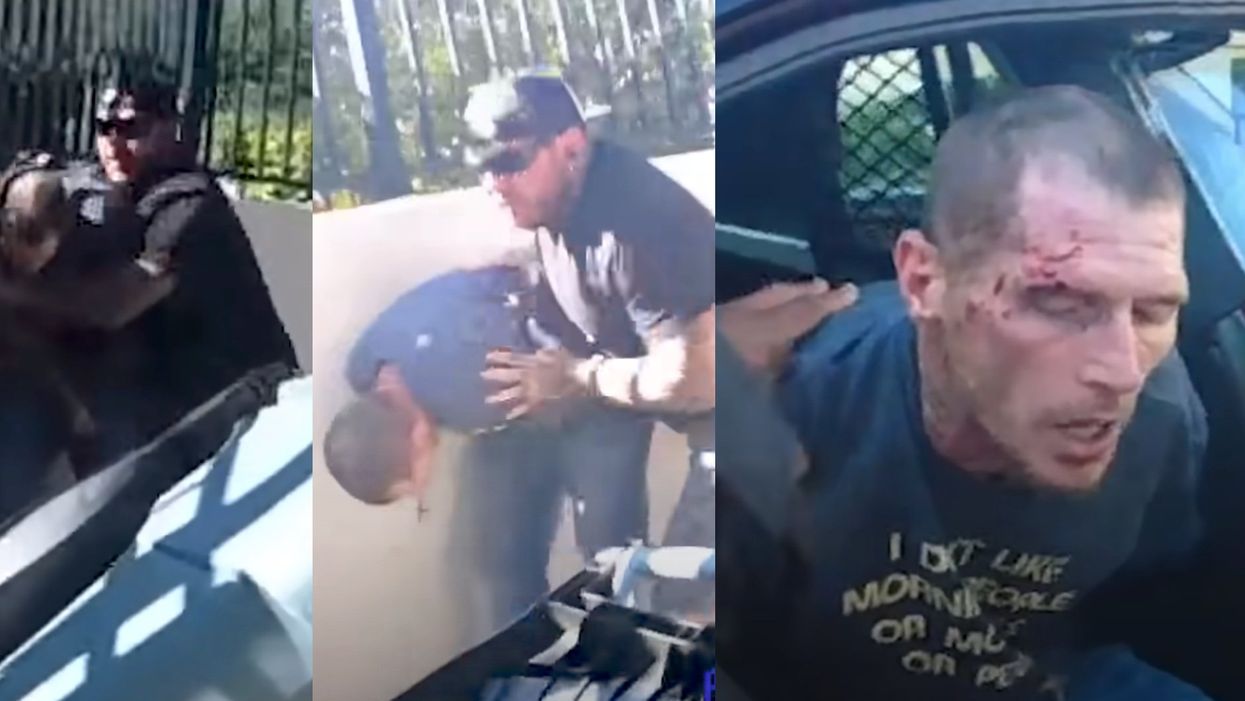 Wild body-cam video shows Florida bystander thwart carjacking at Starbucks and tackle burglary suspect before arrest