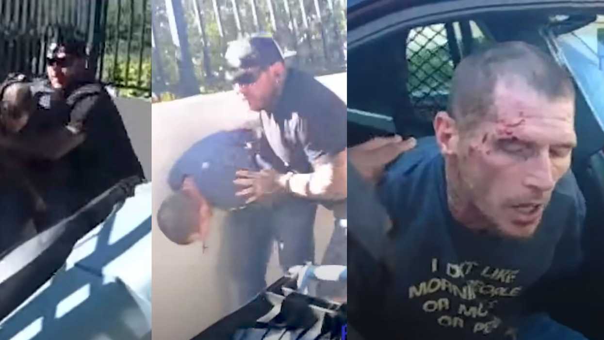 Wild body-cam video shows Florida bystander thwart carjacking at Starbucks and tackle burglary suspect before arrest