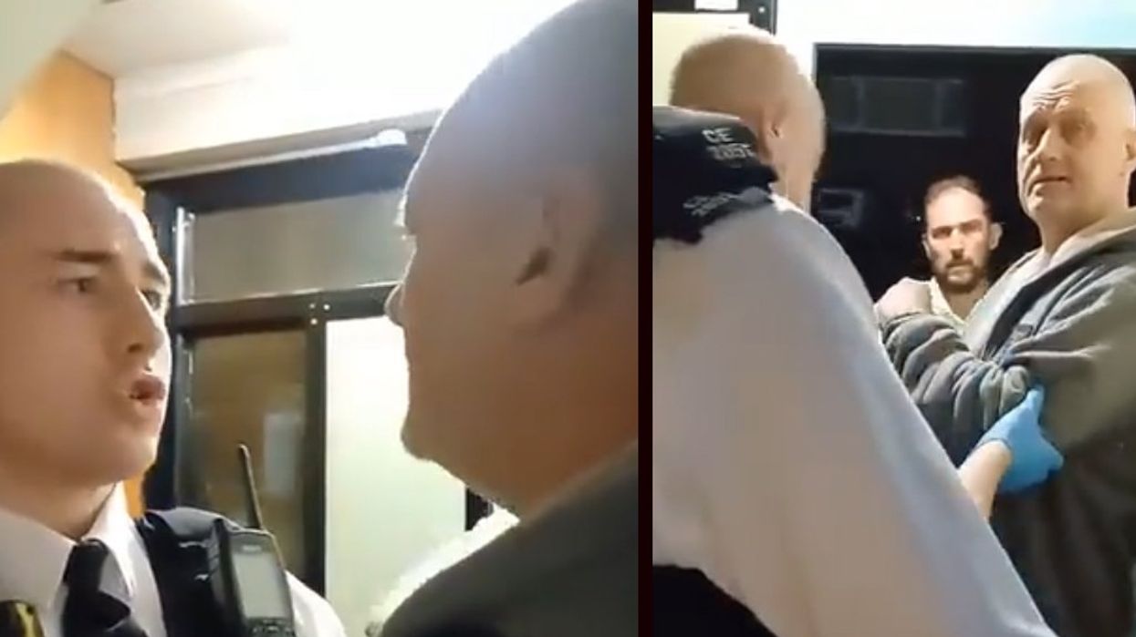'Absolutely disgusting': British police arrest elderly man who criticized the Palestinian flags hoisted around his neighborhood