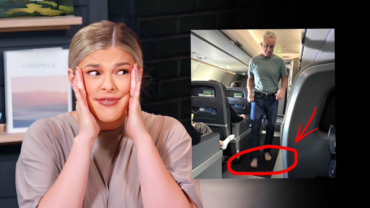 RFK Jr. caught on camera walking into airplane bathroom BAREFOOT