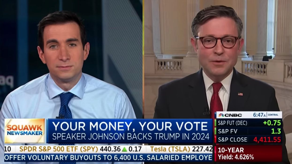 Speaker Johnson silences CNBC anchor with history lesson for trying to weaponize prayer against him