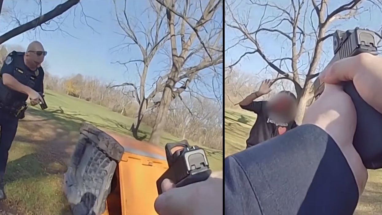 'It was a crappy situation': Hero golfer tips over porta-potty to trap car theft suspect trying to escape police 