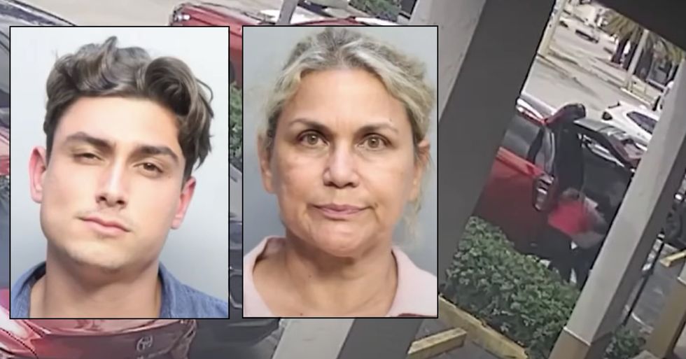 Video shows violent armed robbery at Florida nail salon‚ police say suspect's 55-year-old mother was the getaway driver