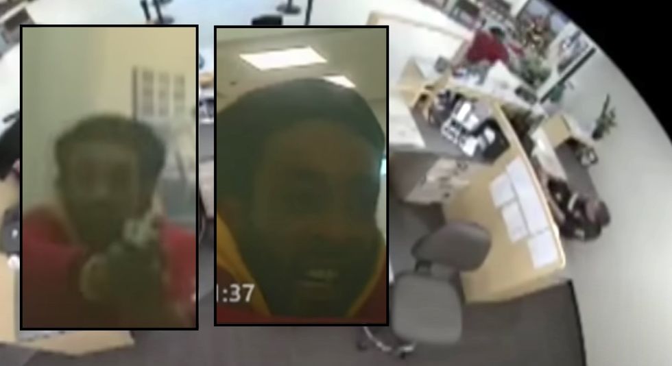 'Bone-chilling' video shows deputy return fire after getting shot by thug at Texas bank