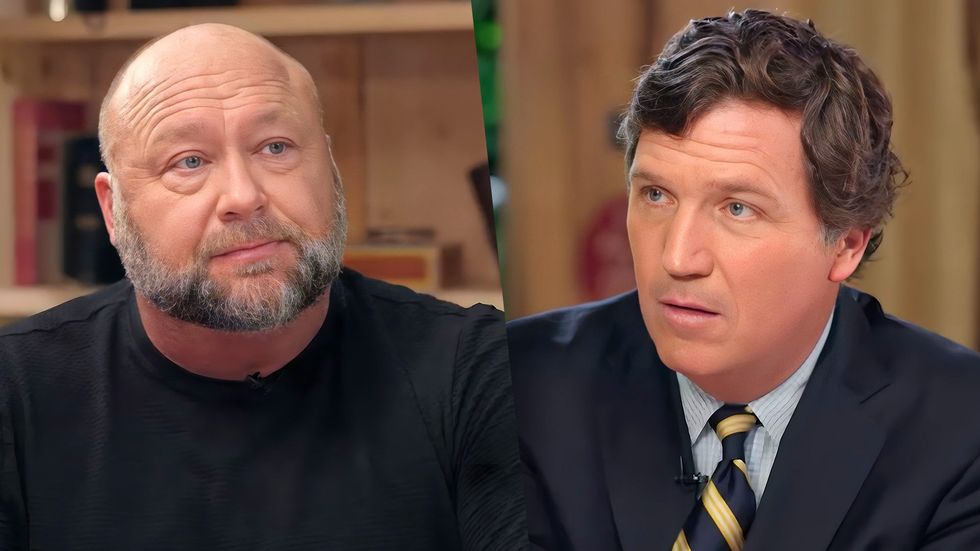 Alex Jones tells Tucker Carlson who the real culprit behind anti-white racism is