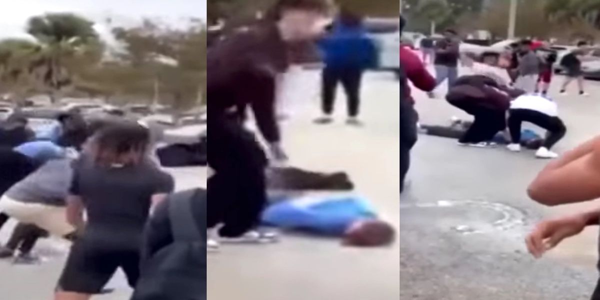 NextImg:Viral video shows student being brutally beaten during fight of Parkland high school students: 'These people are animals' | Blaze Media