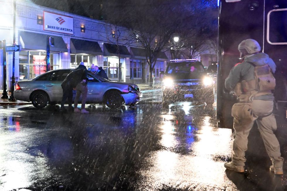 Video shows the moment Secret Service secures Biden as car plows into president's motorcade near campaign headquarters