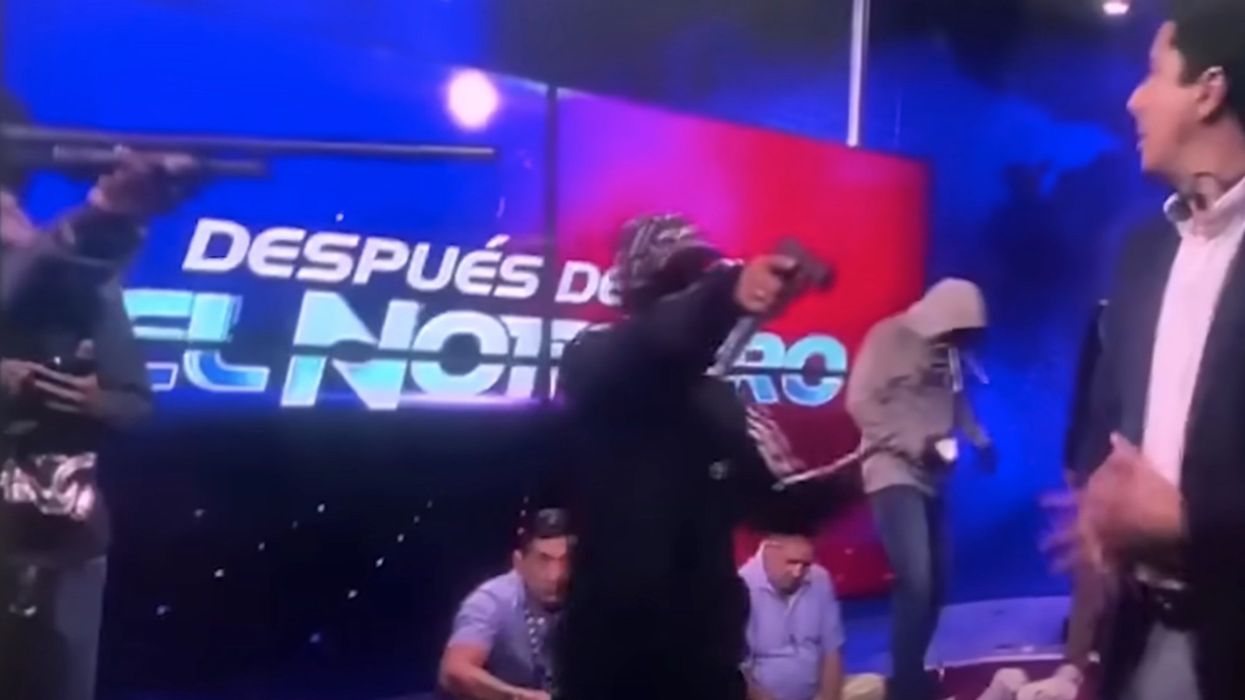 VIDEO: Gunmen storm live TV studio and take hostages in Ecuador after president orders national emergency over criminal gangs