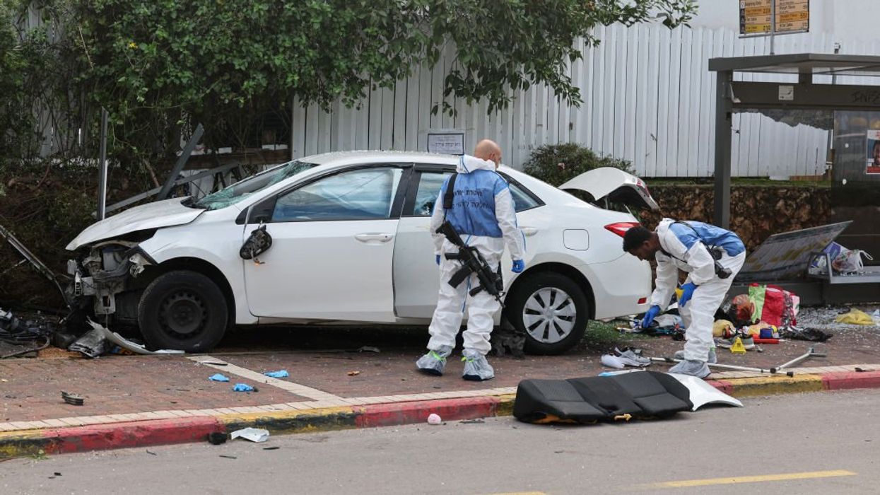 Palestinian terrorists murder old woman and run over several school children in central Israel