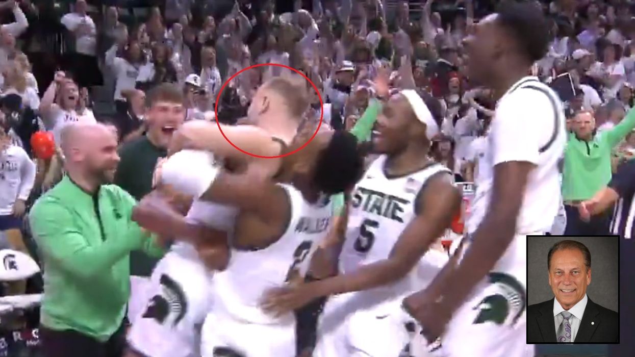 Crowd, teammates go wild as son of legendary MSU basketball coach Tom Izzo scores first points in 43 games