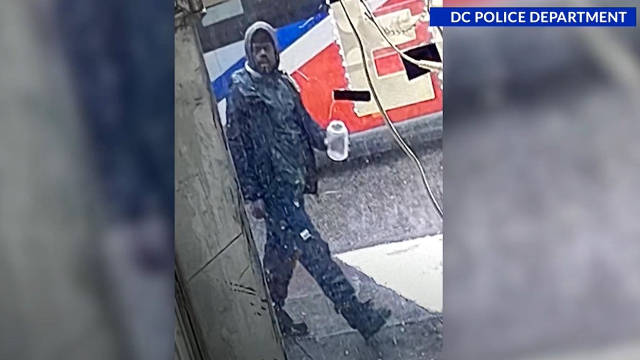 Police search for suspect who allegedly lit a man on fire near the US Capitol in broad daylight