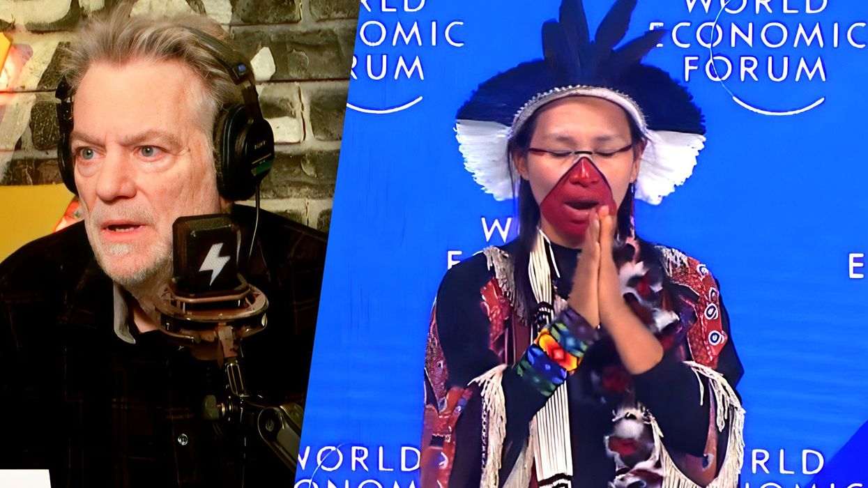 This year’s 'entertainment' at Davos summit involved spitting on people?!