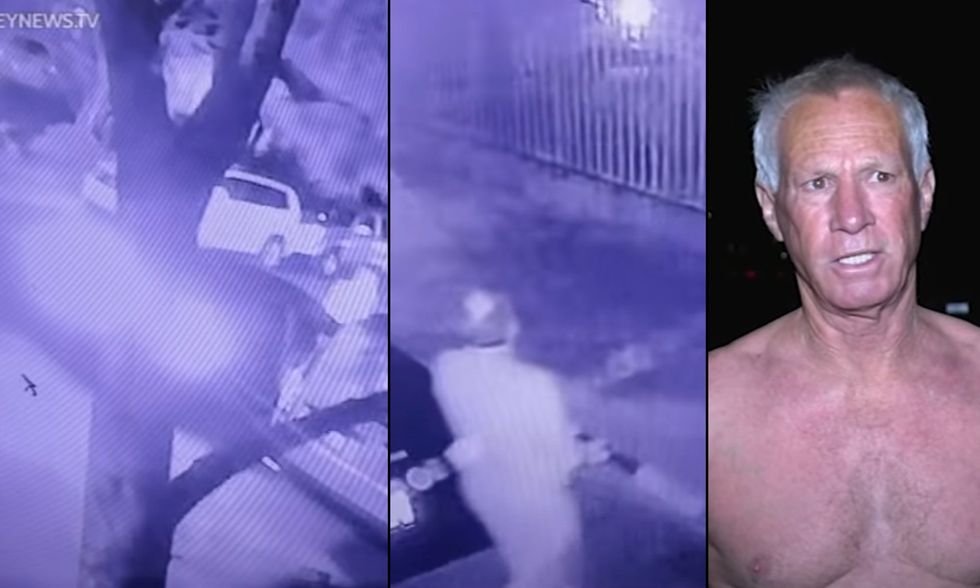 Fed up California man bashes in window of getaway car after thieves rob work van; other resident uses gun to thwart robbery